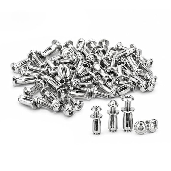 Button Rivet Locking Nut Assortment, Wear Petal Shaped Expansion Provides a Secure Grip in Thin Panels Ideal for Automotive Furniture DIY Repairs