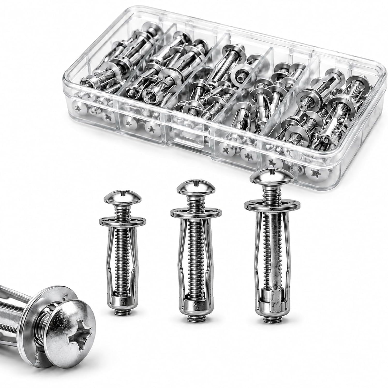 Button Rivet Locking Nuts Set, Expandable Petal Nuts for Thin Panels ...