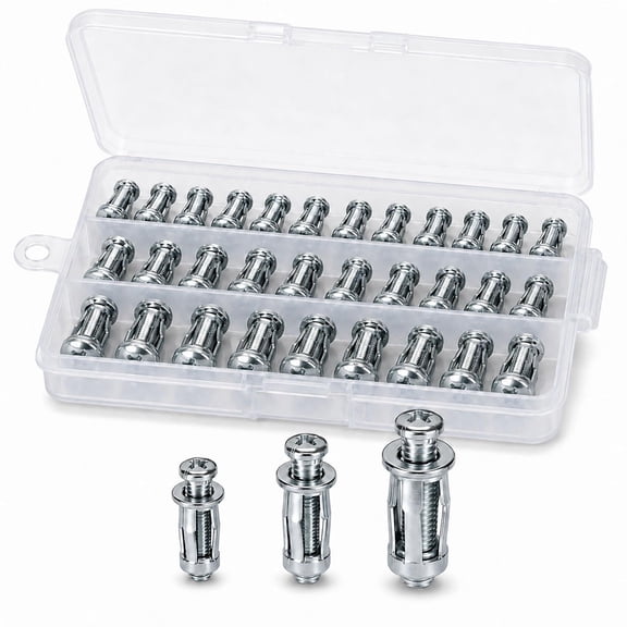 Button Rivet Locking Nuts Set, M4 M5 M6 Petal Rivet Nuts ...