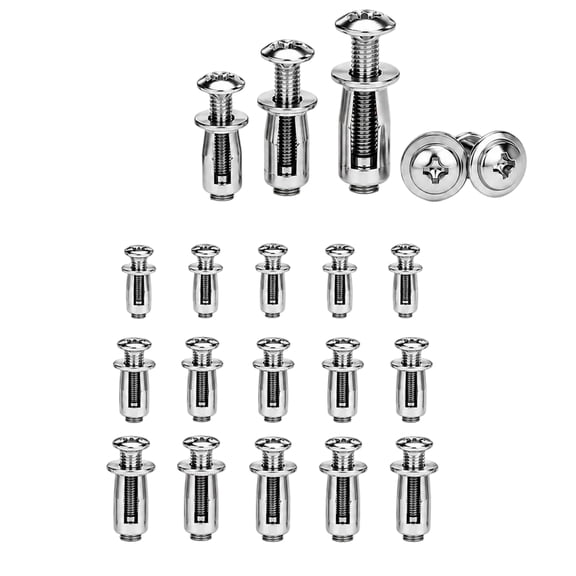 Button Rivet Locking Nuts Set, Rivet Nut Tool Kit M4 M5 M6 Zinc Plated Steel, Petal Expansion for Thin Panels Automotive Furniture DIY Repairs