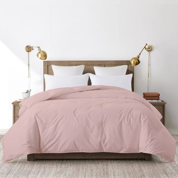 Button Stitch Down Alternative Comforter - Twin - Pearl Blush
