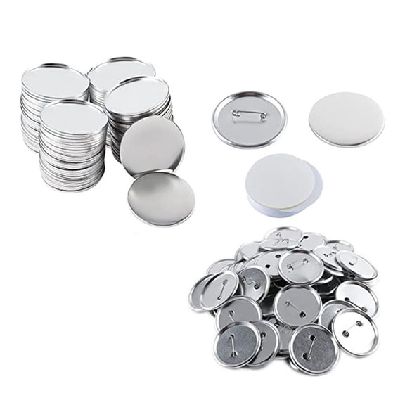 Button Supplies Button Parts Round Badge Blank Button Pins For Button Maker Machine 25/32/37/44/50/56/58MM DIY Badges Set 50Pcs 100 Pcs ,Easy to Use