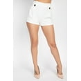 thumbnail image 1 of Button Tab High Rise Paperbag Shorts, 1 of 25