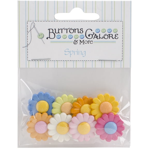 Buttons Galore Button Theme Pack-Daisy Delights
