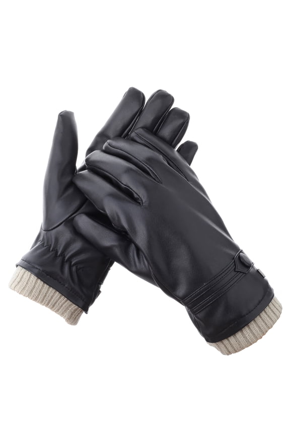 Button Touchscreen Winter Gloves