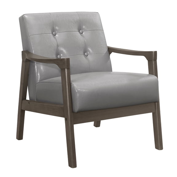 Button - Tufted Back, Contoured Arms / Adds Style to Living Room with 300lbs Capacity