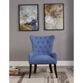 thumbnail image 1 of Button Tufted Elegant Accent Chair, Blue, 1 of 4