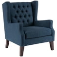thumbnail image 1 of Button Tufted Wing Chair Maxwell/Navy, 1 of 5
