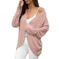 thumbnail image 1 of Button Up Cardigan Women Long Sleeve Solid Knit Cardigan Sweater Open Front Lace Up Boho Women's Cardigan Red S, 1 of 7