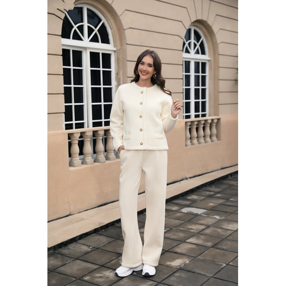Button-Up Jacket with Gold Accents