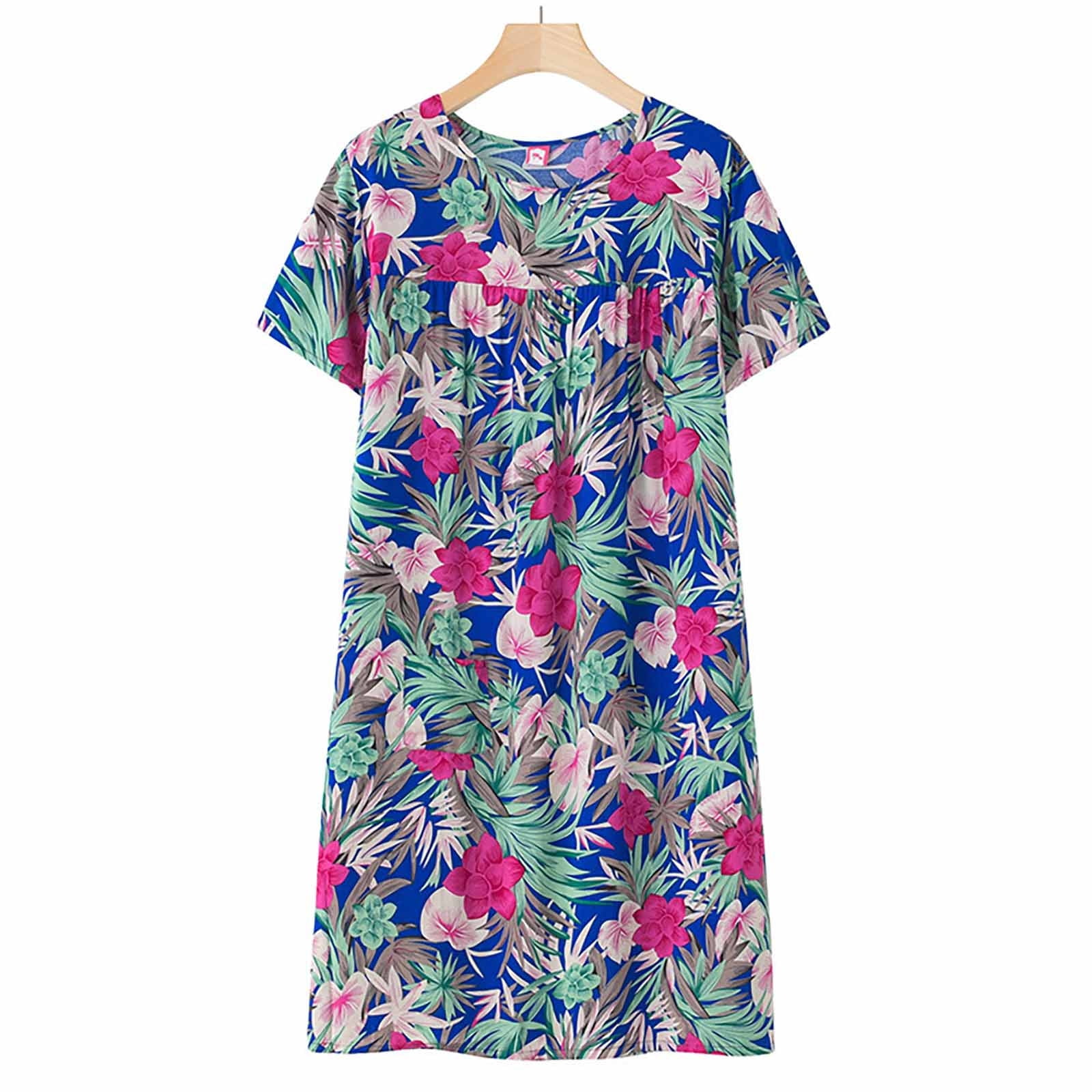 Button Up Pajamas for Women House Dress Sexy Night Gowns for Woman