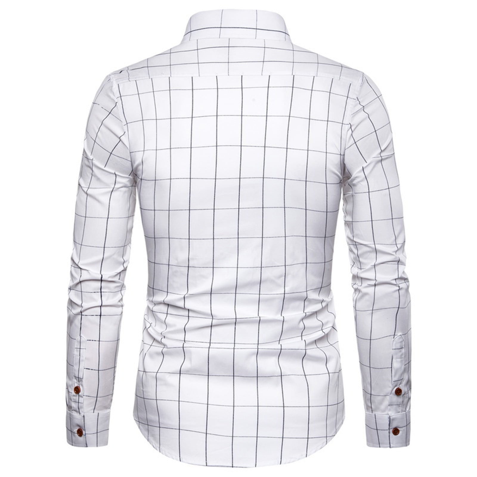 Men's Plus Size Button Up Long Sleeve Shirt