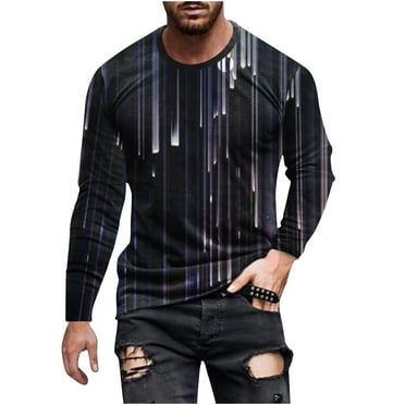 Button down Shirt Men Long Sleeve Black Clearance Shirts for Men Under $5 Casual Round Neck Long Sleeve Pullover T Shirt