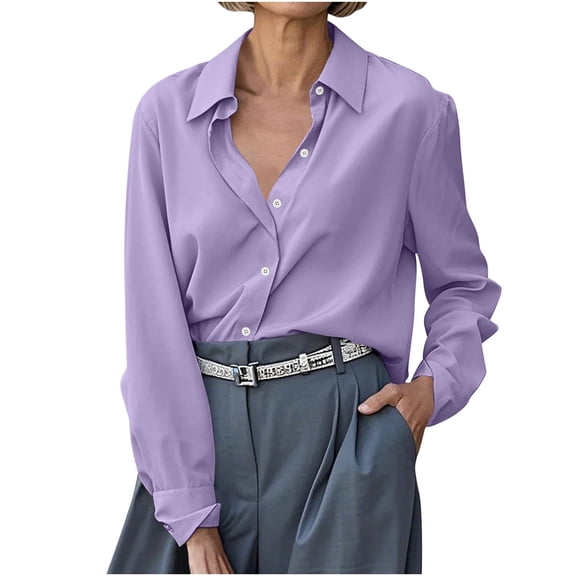 Button down Shirt for Women, Floral Printed Long Sleeve Tops, Business Casual Work Outfits