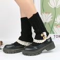 thumbnail image 1 of Button socks Lace socks Wool leggings Wool fashion boot covers, 1 of 6