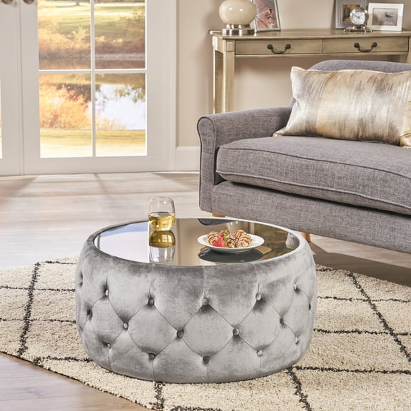 Button-tufted Diamond Stitch / Living Room Decor / Elegant and Comfortable Ottoman