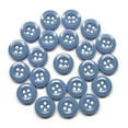 thumbnail image 1 of ButtonMode Work Shirt Buttons 13mm 20L Style 29 for Army, Dickies, Carhartt, Wrangler, Red Kap, Fits Class A, B, C Workwear, Military Spec Industrial Strength, Size 1/2", Blue Postman, 22-Buttons, 1 of 1