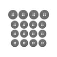 thumbnail image 1 of ButtonMode Luxury Suit Buttons 16pc Set includes 4 Buttons measuring 20mm (3/4 Inch) for Jacket Front and 12 Buttons measuring 15mm (9/16 Inch) for Jacket Sleeves and Pants, Gray Light, 16-Buttons, 1 of 5