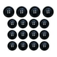thumbnail image 1 of ButtonMode Premium Suit Buttons 16pc Set has 4 Buttons measuring 20mm (over 3/4 Inch) for Jacket Front, 12 Buttons measuring 15mm (5/8 Inch) for Jacket Sleeves and Dress Pants, Blue Navy, 16-Buttons, 1 of 5