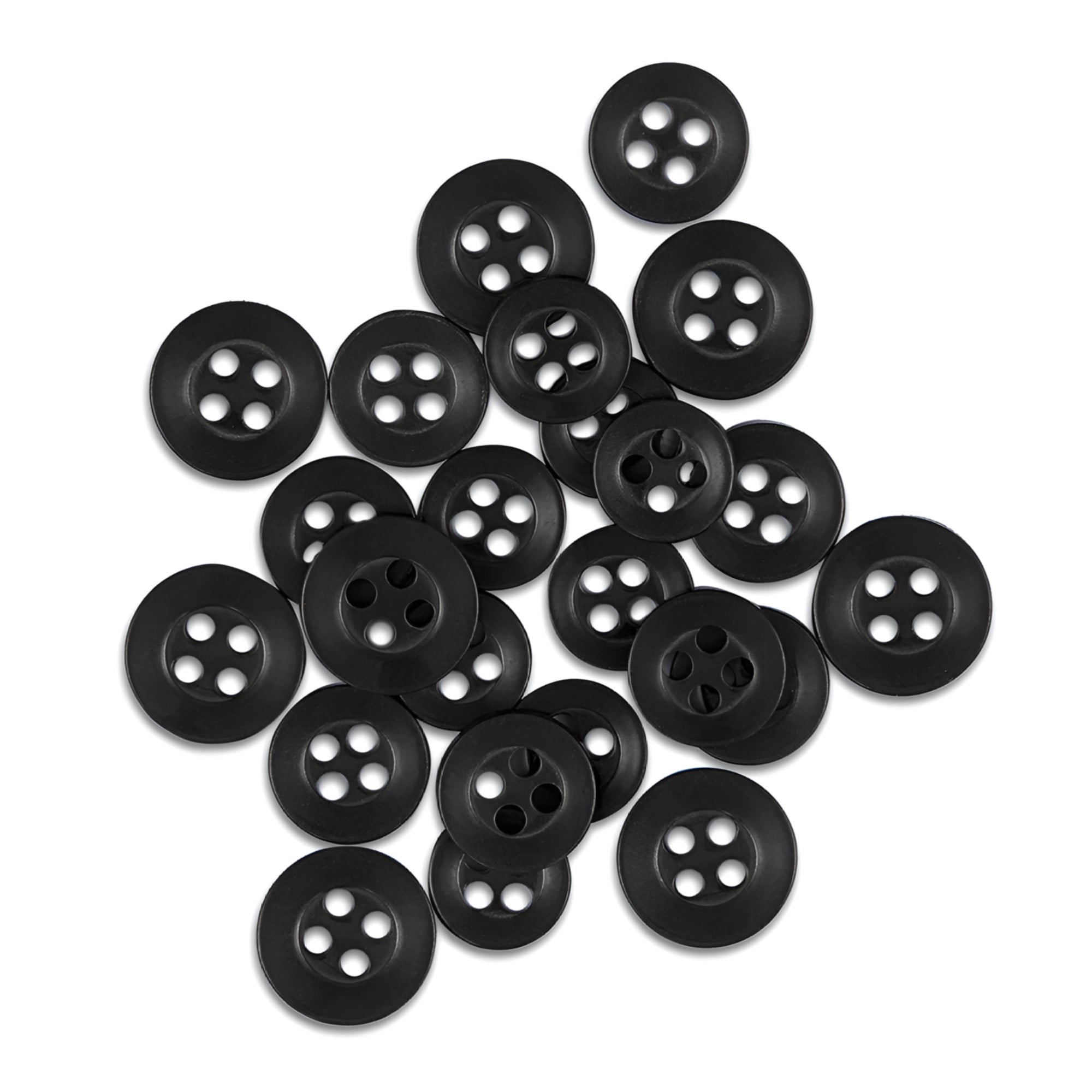 ButtonMode Standard Shirt Buttons 22pc Set Includes 8 Shirt Front Buttons (11mm or 7/16 in), 7
