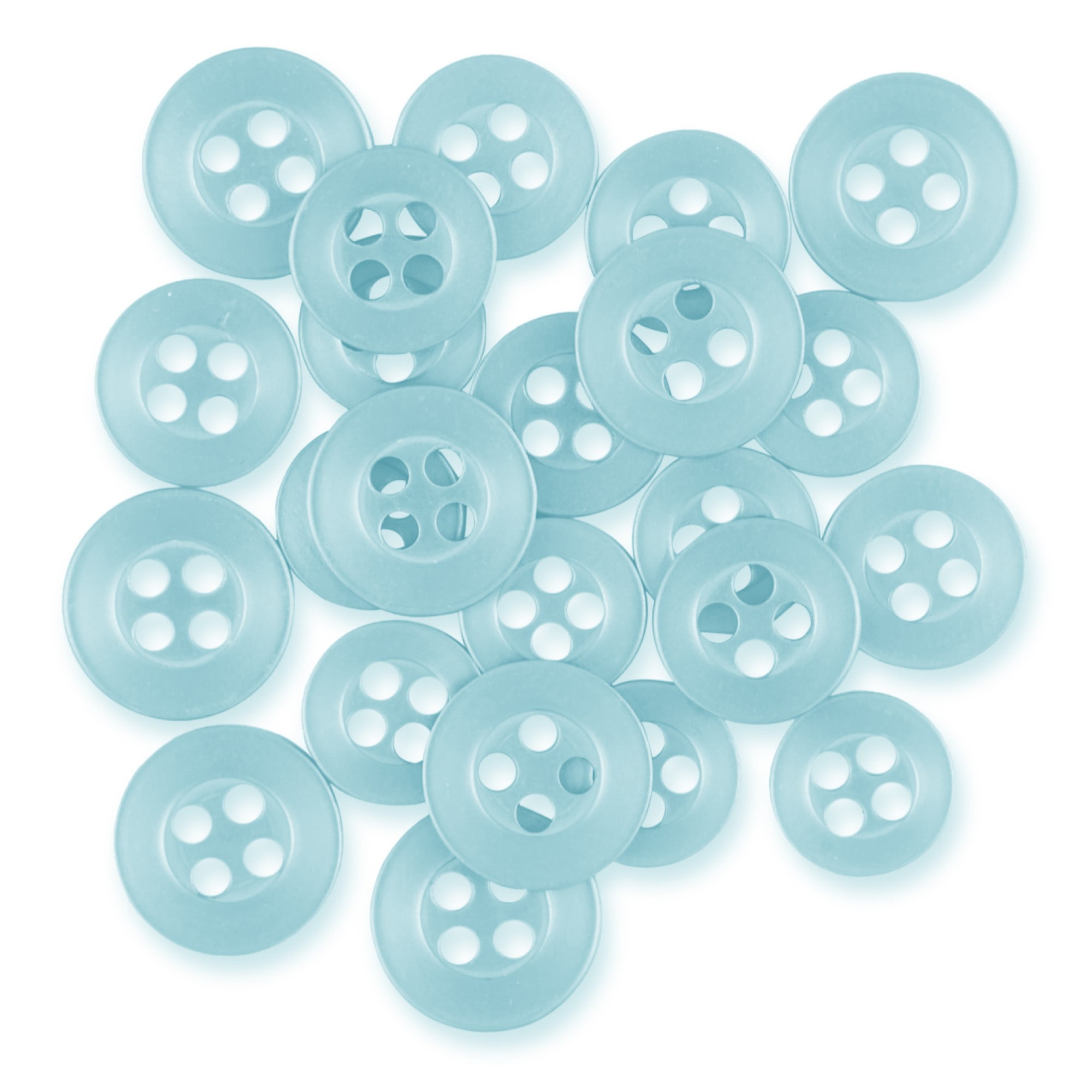 Buttonmode Standard Shirt Buttons 22pc Set Includes 8 Shirt Front Buttons (11mm or 7/16 in), 7 Sleeve Buttons (10mm or 3/8 in) & 7 Collar Buttons (9mm