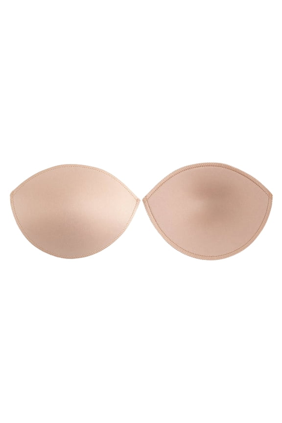 Un-Padded Bra Cups Insert or Sew In, Instant Shape + Support, Chest Crease Reducer for Bridal, Bridesmaid, Dresses, Beige, Unpadded Size DD, 1 Pair