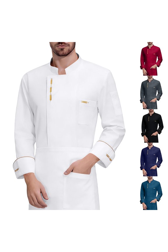 Buttoned Cool and Breathable Chef Jacket