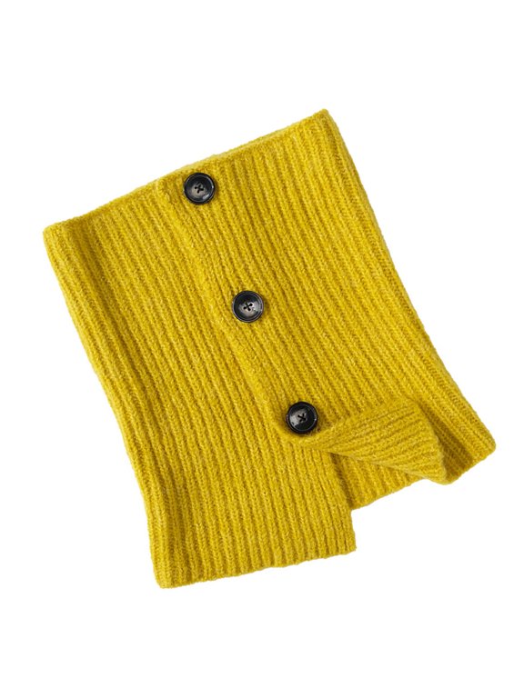 Buttoned Knitted Neck Scarf Neck Wrap for Winter Warmth Trendy Neck Gaiter Shoulder Wrap Neck Shawl for Women Travel
