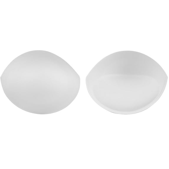 ButtonMode Padded Bra Cup Inserts, White, Size H/I, 1 Pair