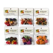 Buttons Galore 50+ Assorted Buttons for Sewing & Crafts - Autumn - Set of 6 Button Packs