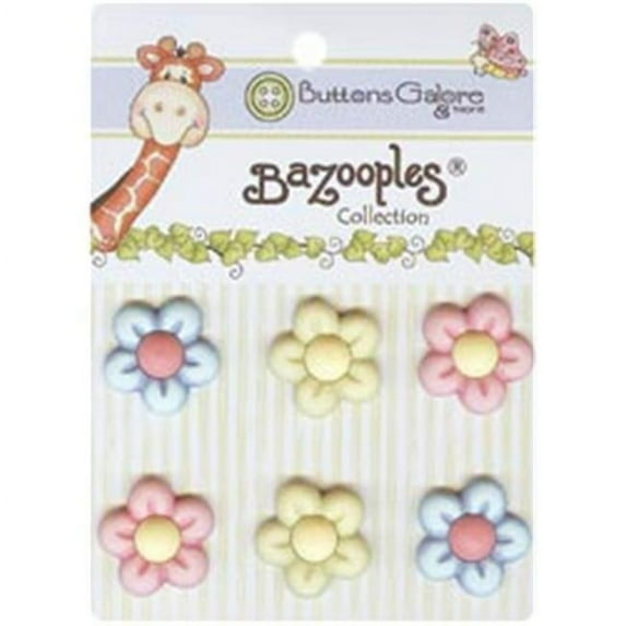 Buttons Galore BaZooples Buttons-Multi Flowers