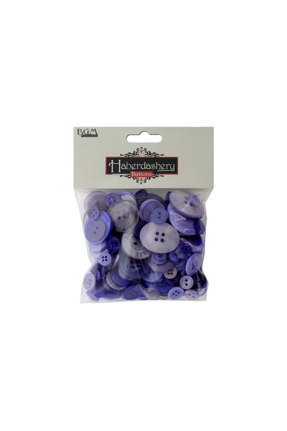 Button Haberdashery Classic Purples