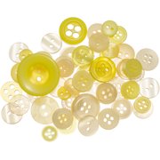 Buttons Galore Button Mason Jars-Lemon Twist
