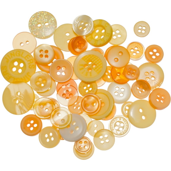 Buttons Galore Button Mason Jars-Sunrise