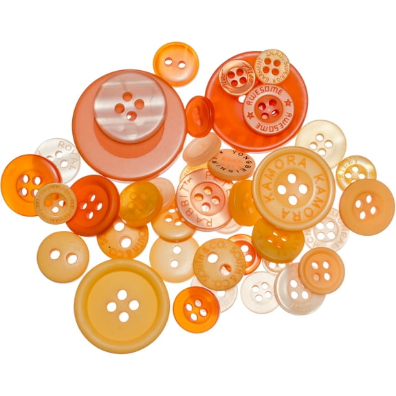 Buttons Galore Button Mason Jars-Sweet Mango