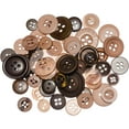thumbnail image 1 of Buttons Galore Button Mason Jars-Warm Cocoa, 1 of 2