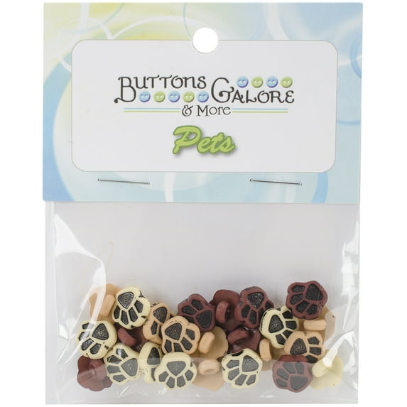 Buttons Galore Button Theme Pack-Little Paws
