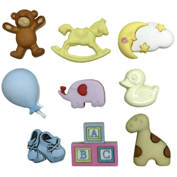 Buttons Galore Button Theme Pack-New Born Friends