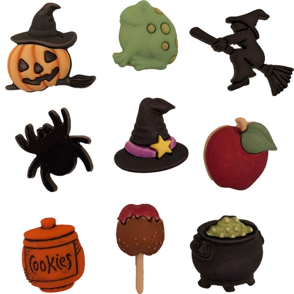 Buttons Galore Craft & Sewing Buttons - Witches Kitchen - 3 Packs (27 Buttons)