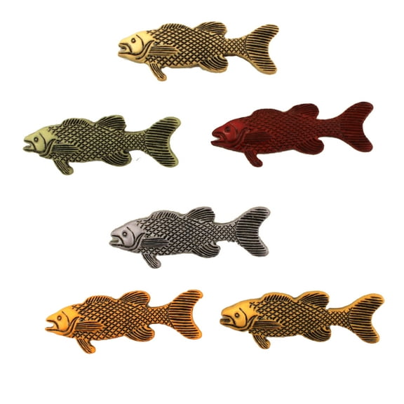 Buttons Galore Craft & Sewing Buttons - Go Fish- 3 Packs (18 Buttons)