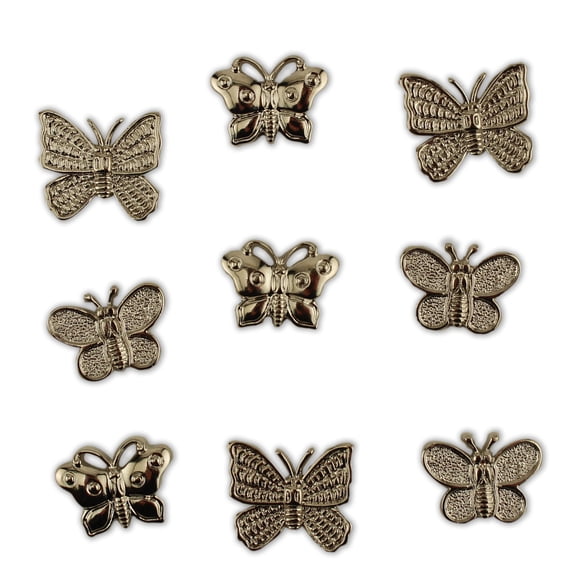 Buttons Galore Craft & Sewing Buttons - Sparkling Butterfies - 3 Packs