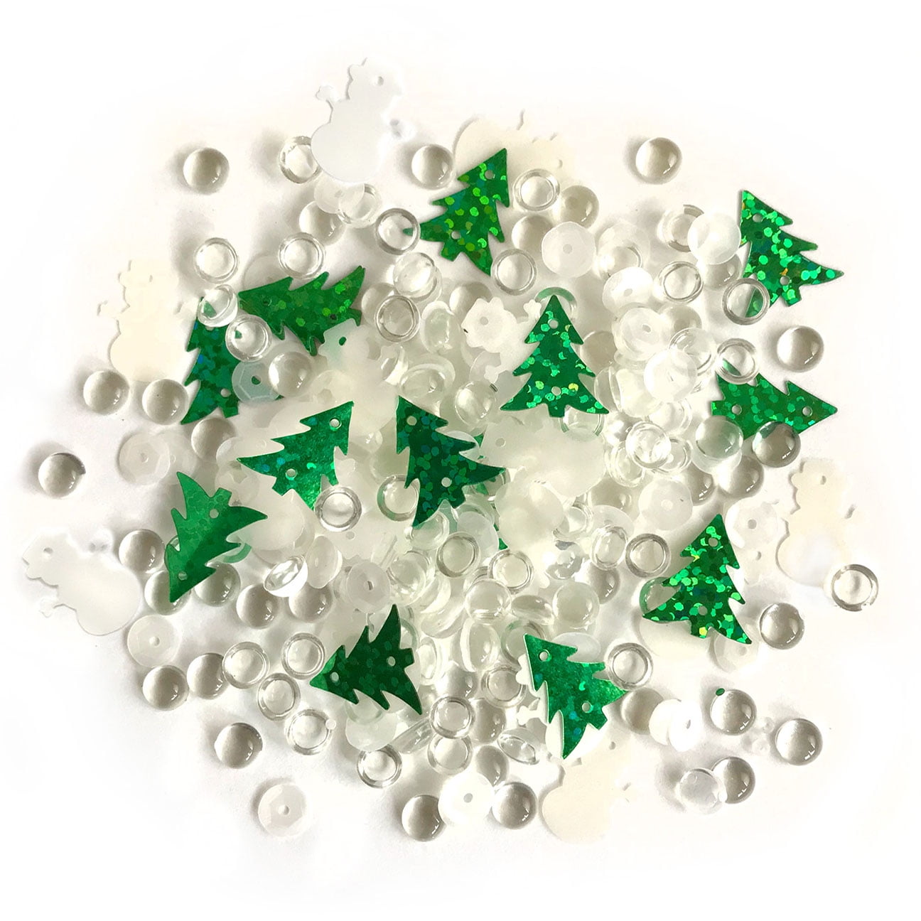 Buttons Galore Sparkletz Valentine’s Day Embellishments - 3 Packs Of Clear Acrylic Gems, Sequins & Flat Back Pearls, 36 Grams Total 4 thumbnail image