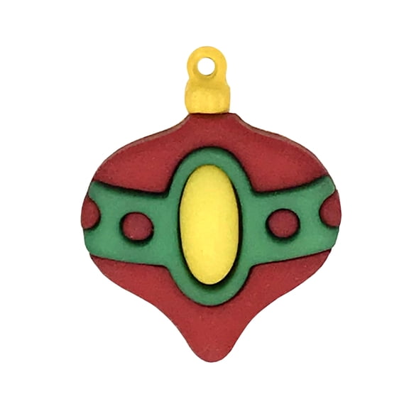 Buttons Galore Old-Fashioned Christmas Tree Ornament Button Holiday Craft & Sewing Embellishment - 25 Pcs