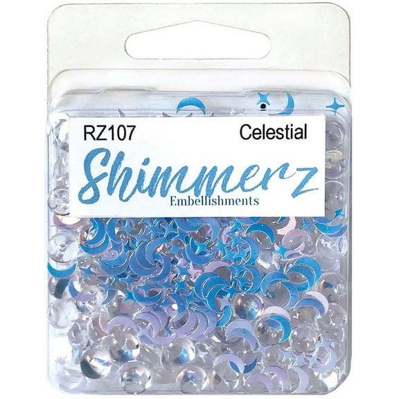 Buttons Galore Shimmerz Embellishments 18g-Celestial
