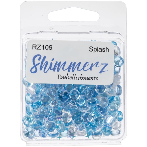 Buttons Galore Shimmerz Embellishments 18g-Splash