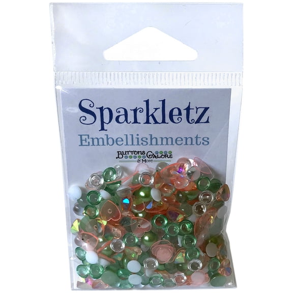 Buttons Galore Sparkletz Embellishment Pack 10g-Cactus