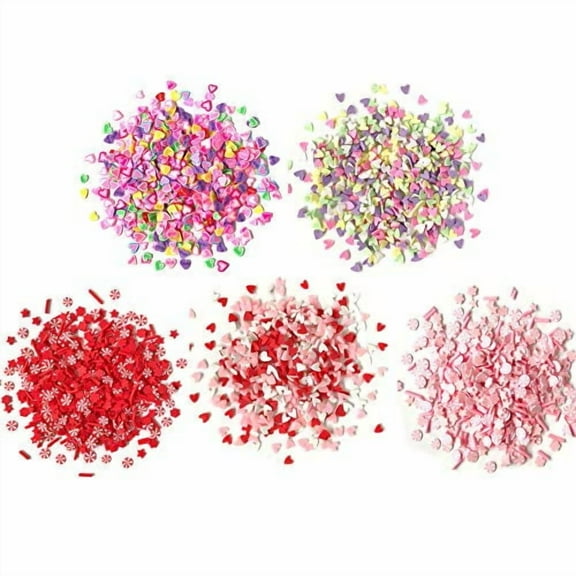 Buttons Galore Sprinkletz, Tiny Polymer Clay Embellishments for Crafts, Scrapbooks, Card Making & Shaker Crafts - Valentine's Day