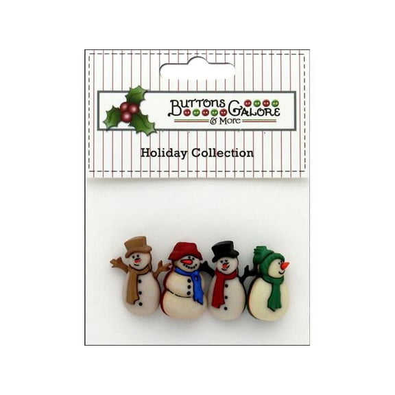 Buttons Galore Button Theme Pack-Old Fashioned Snowmen