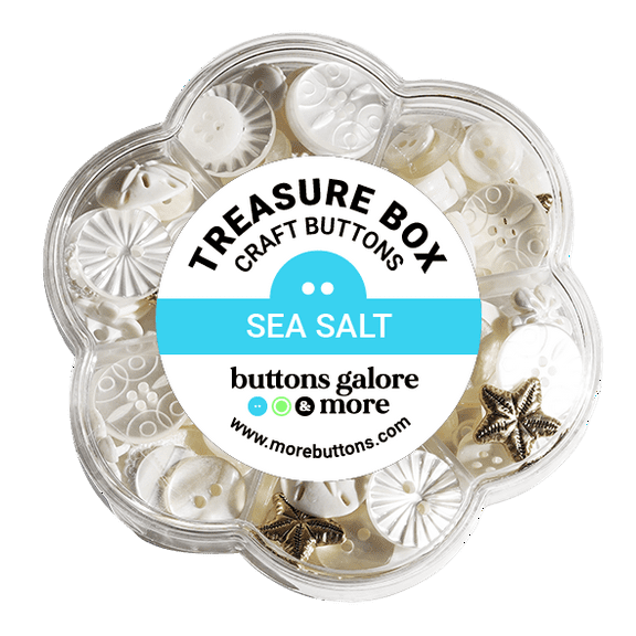 Buttons Galore Treasure Box - Sea Salt
