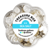 Buttons Galore Treasure Box-Sea Salt